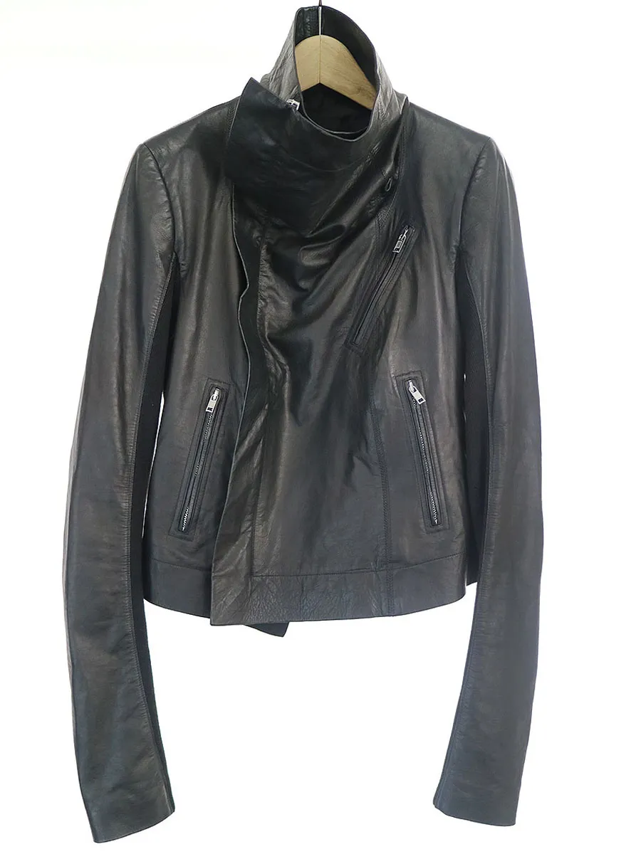 Rick Owens リックオウエンス 19AW ニット切替レザージャケット