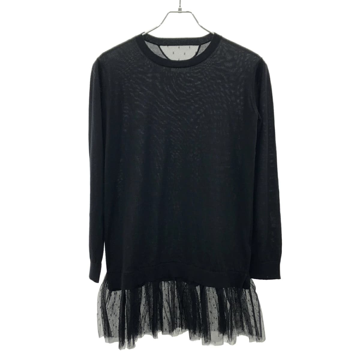 VALENTINO レッド ヴァレンティノ チュールレイヤードニット PR3KC04KIW7