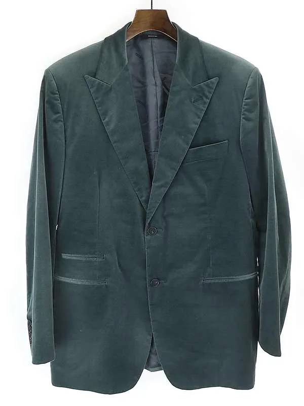 HERMES エルメス ピークドラペルベルベット2Bセットアップ