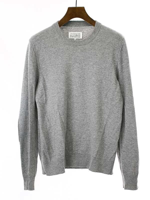 Maison Margiela メゾン マルジェラ エルボーパッチクルーネックニットセーター