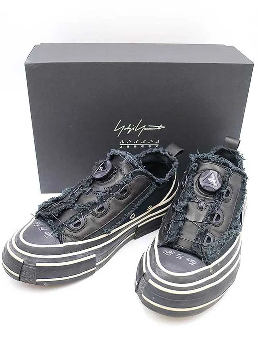 Yohji Yamamoto ヨウジヤマモト × ヴェセル 20SS G.O.P レザーコンビキャンバススニーカー
