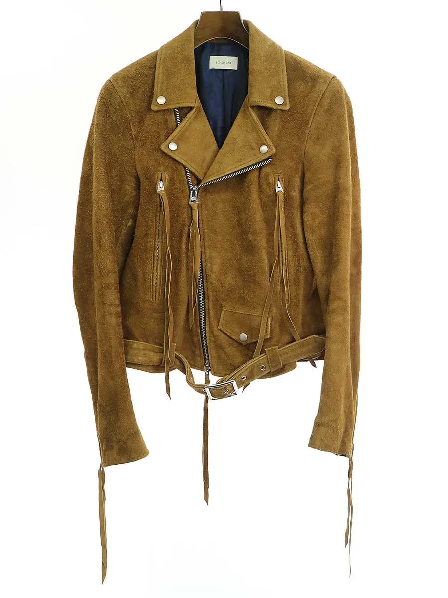 BED J.W. FORD ベッドフォード 15AW スウェードレザーダブルジャケット