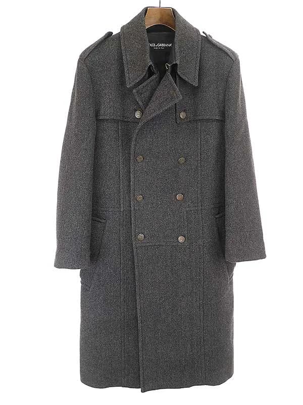DOLCE&GABBANA ドルチェ&ガッバーナ 06AW ランウェイ着 エンブレム釦ナポレオンコート