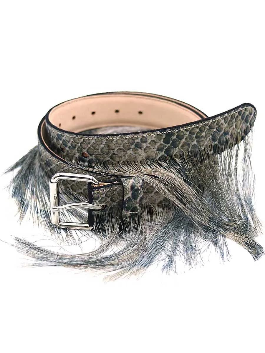doublet ダブレット 21SS FRINGE EMBROIDERY BELT フリンジベルト
