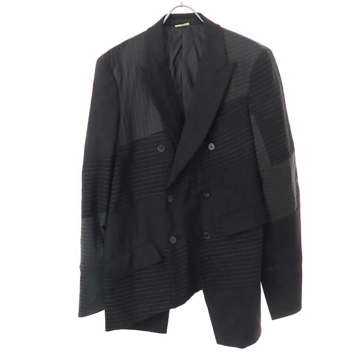 COMME des GARCONS コム デギャルソンオムプリュス 15AW the Power of Ceremony 螺旋パッチワーク テーラードジャケット