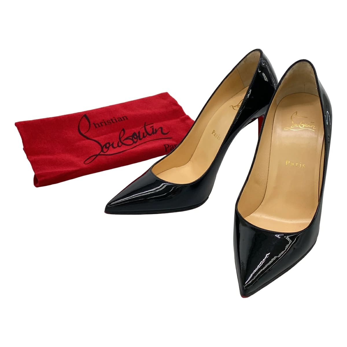 Christian Louboutin クリスチャンルブタン KATE 100 パテントピンヒールパンプス