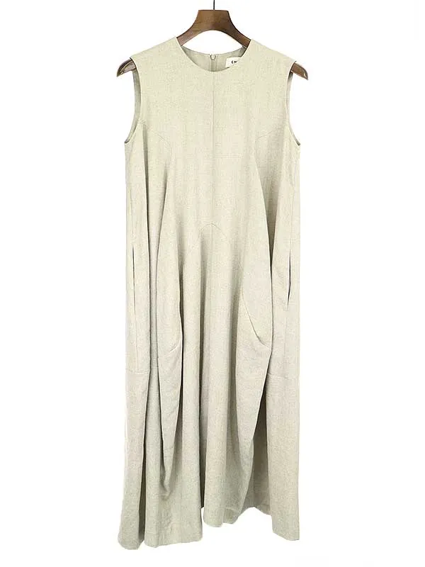 ENFOLD エンフォルド 20SS リネンライクドレープワンピース