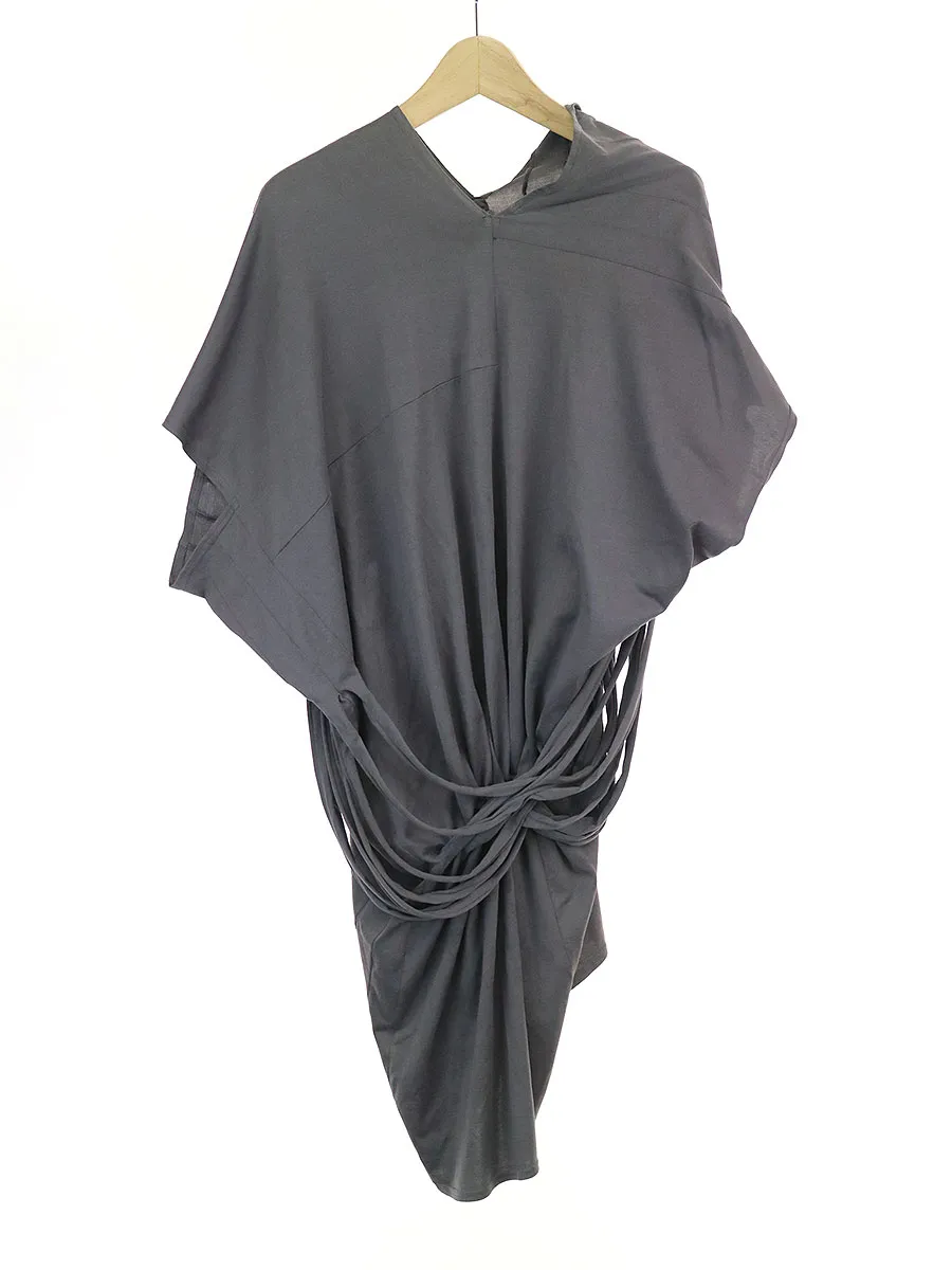 JUNYA WATANABE ジュンヤワタナベ コムデギャルソン 14SS アシンメトリーフリンジワンピース