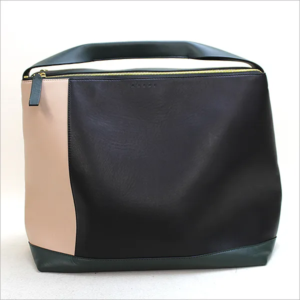 MARNI MARNI Pod Color-Block Leather Shoulder Bag