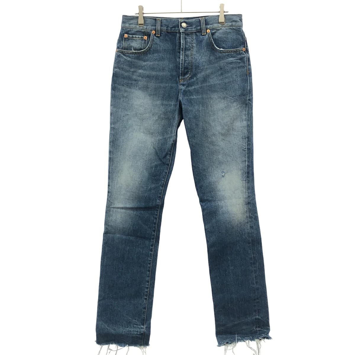 GUCCI グッチ 23AW Delave Denim Jeans ヴィンテージ加工カットオフデニムパンツ 760651 XDC01
