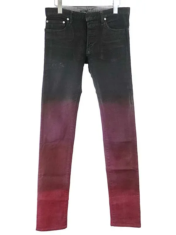 Dior HOMME ディオールオム 09AW コーティンググラデーションデニムパンツ