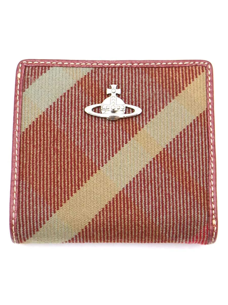 Vivienne Westwood ヴィヴィアンウエストウッド チェック柄オーブデザインウォレット