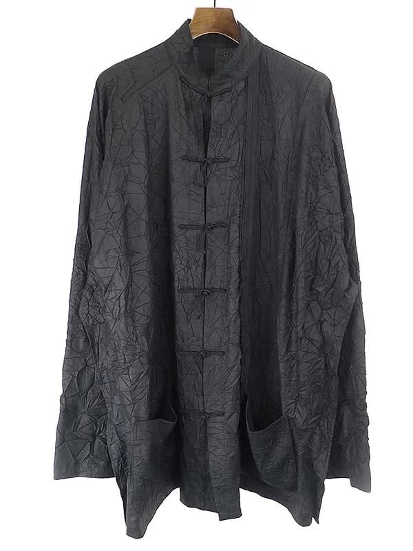 Yohji Yamamoto ヨウジヤマモト プールオム 16SS シワ加工チャイナジャケット