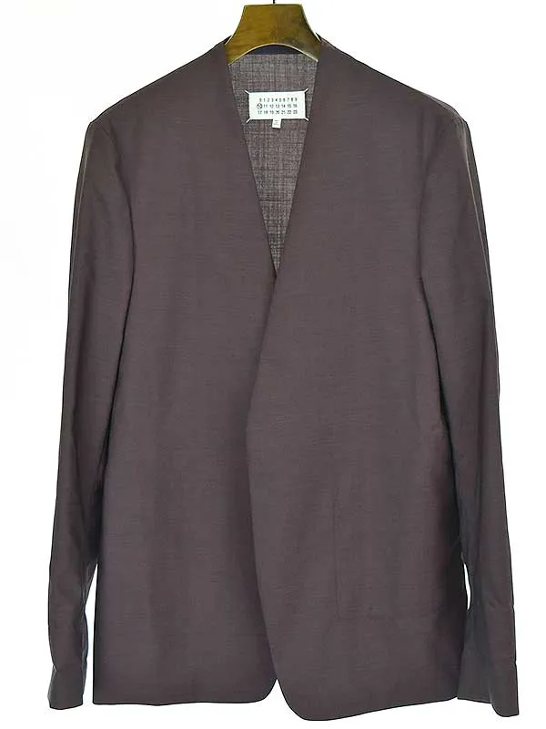 Maison Margiela メゾン マルジェラ 19AWフランネルウール ノーカラージャケット