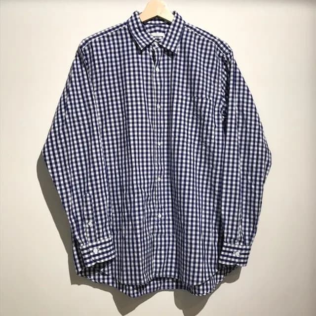 COMOLI COMOLI 17SS ギンガムチェックシャツ