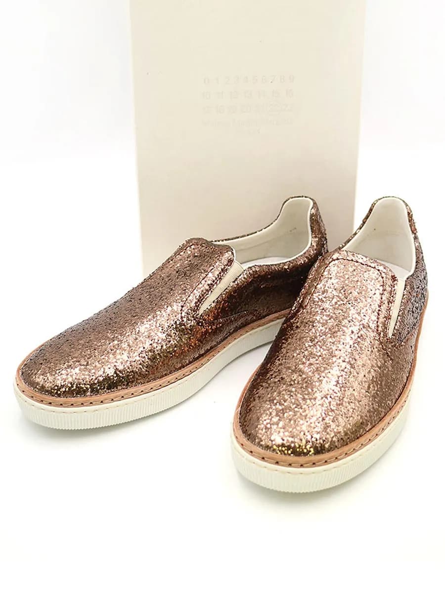 Maison Margiela メゾンマルタンマルジェラ 22 15SS グリッターラメスリッポン