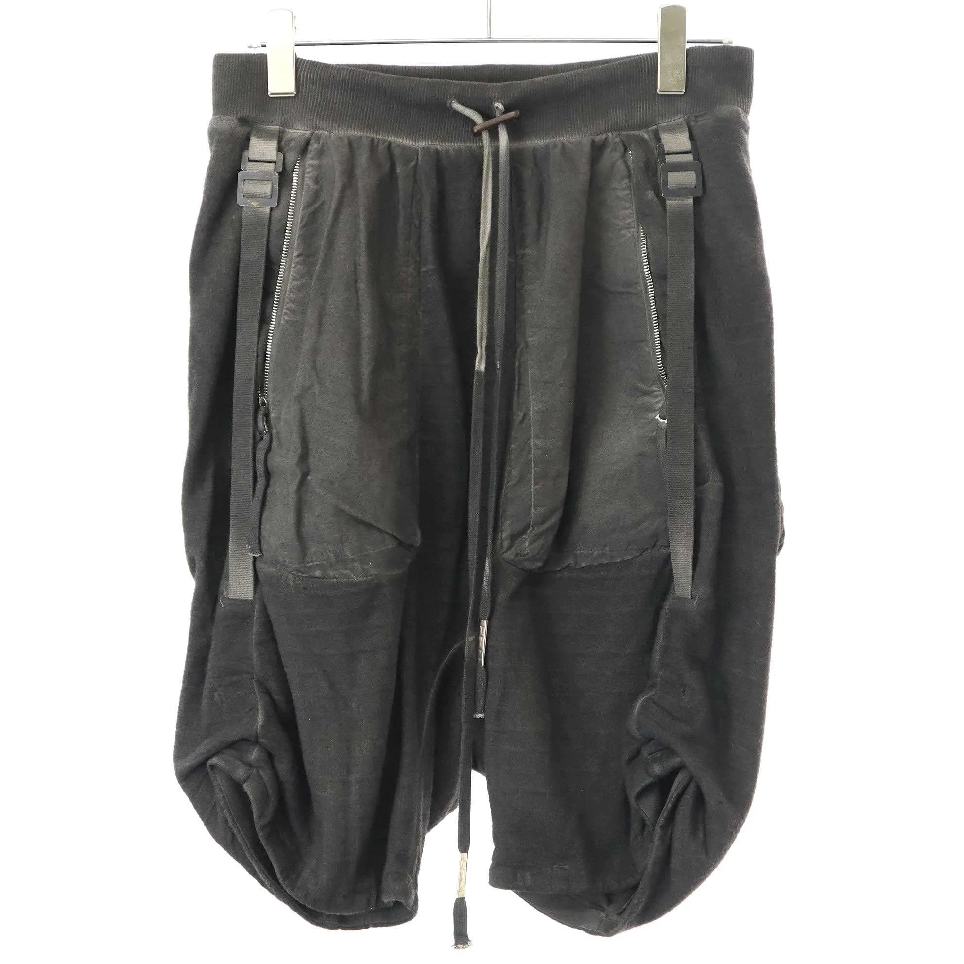 BORIS BIDJAN SABERI ボリスビジャンサベリ Grey Resin-Dyed Shorts サルエルショーツ P8 F0603M