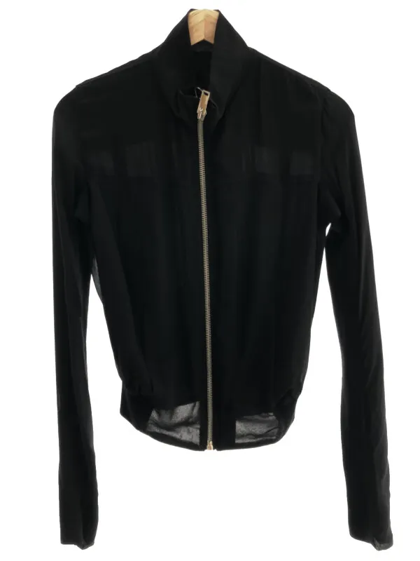 Rick Owens リックオウエンス バックプリーツハイネックシルクジャケット