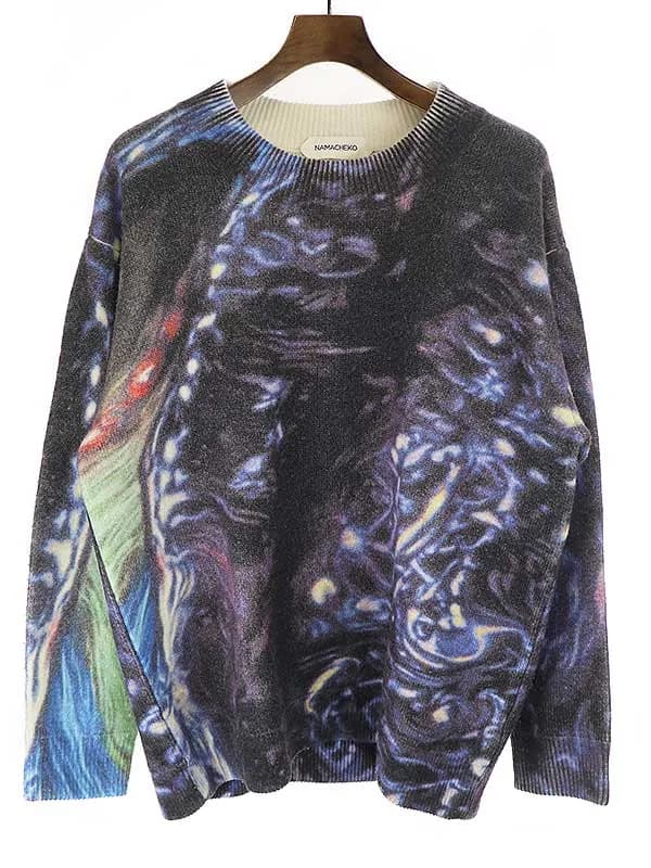 NAMACHEKO ナマチェコ 20AW GLADYS SWEATER マーブルニットセーター