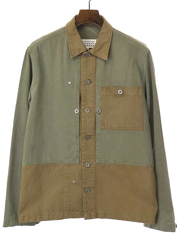 Maison Margiela メゾン マルジェラ 16AW ダメージ加工 スタッズ カバーオールジャケット