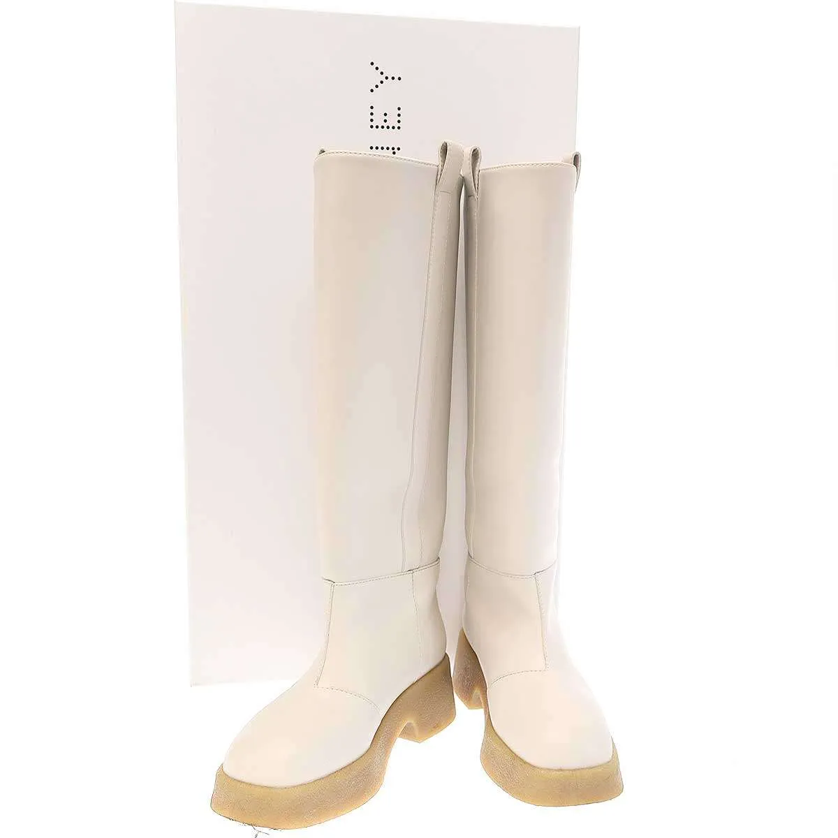 Stella McCartney ステラ マッカートニー SKYLA ロゴロングブーツ