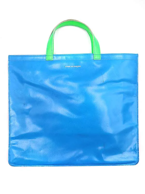 COMME des GARCONS コムデギャルソン Super Fluo Tote Bag マルチカラーレザートートバッグ