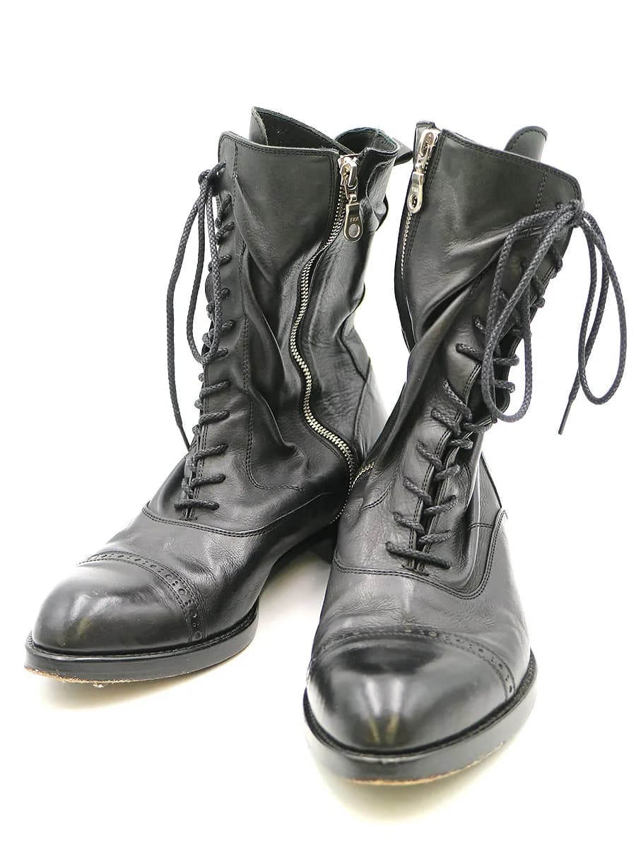 Maison MIHARA YASUHIRO ミハラヤスヒロ 11AW ツイストレースアップレザーブーツ