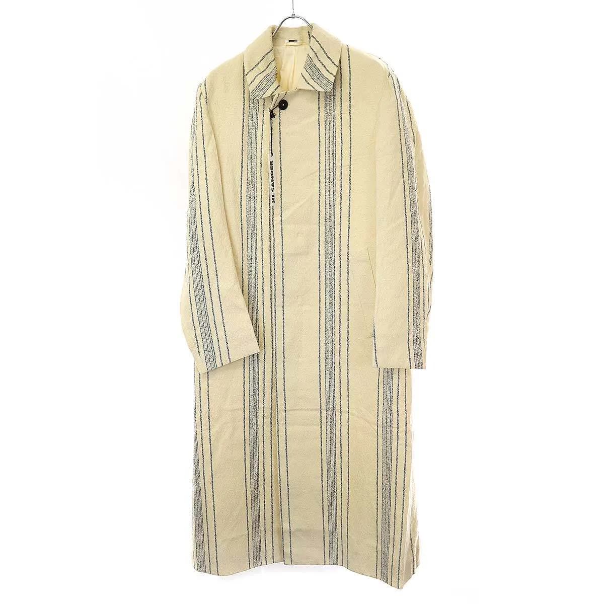 JIL SANDER ジルサンダー 18SS マルチファブックストライプ ロングコート