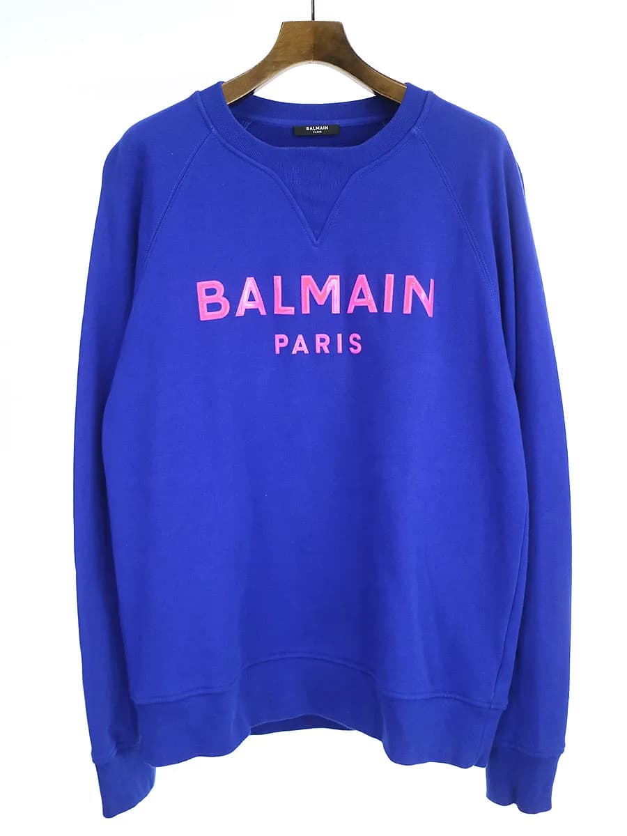 BALMAIN HOMME バルマン オム ネオンロゴスウェットトレーナー