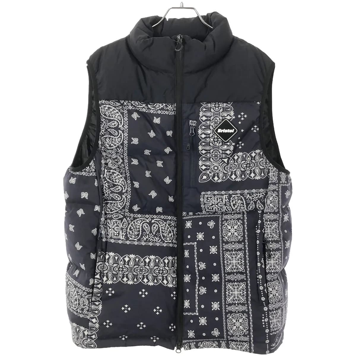 F.C.Real Bristol エフシーアールビー 22AW DOWN VEST バンダナ柄ダウンベスト