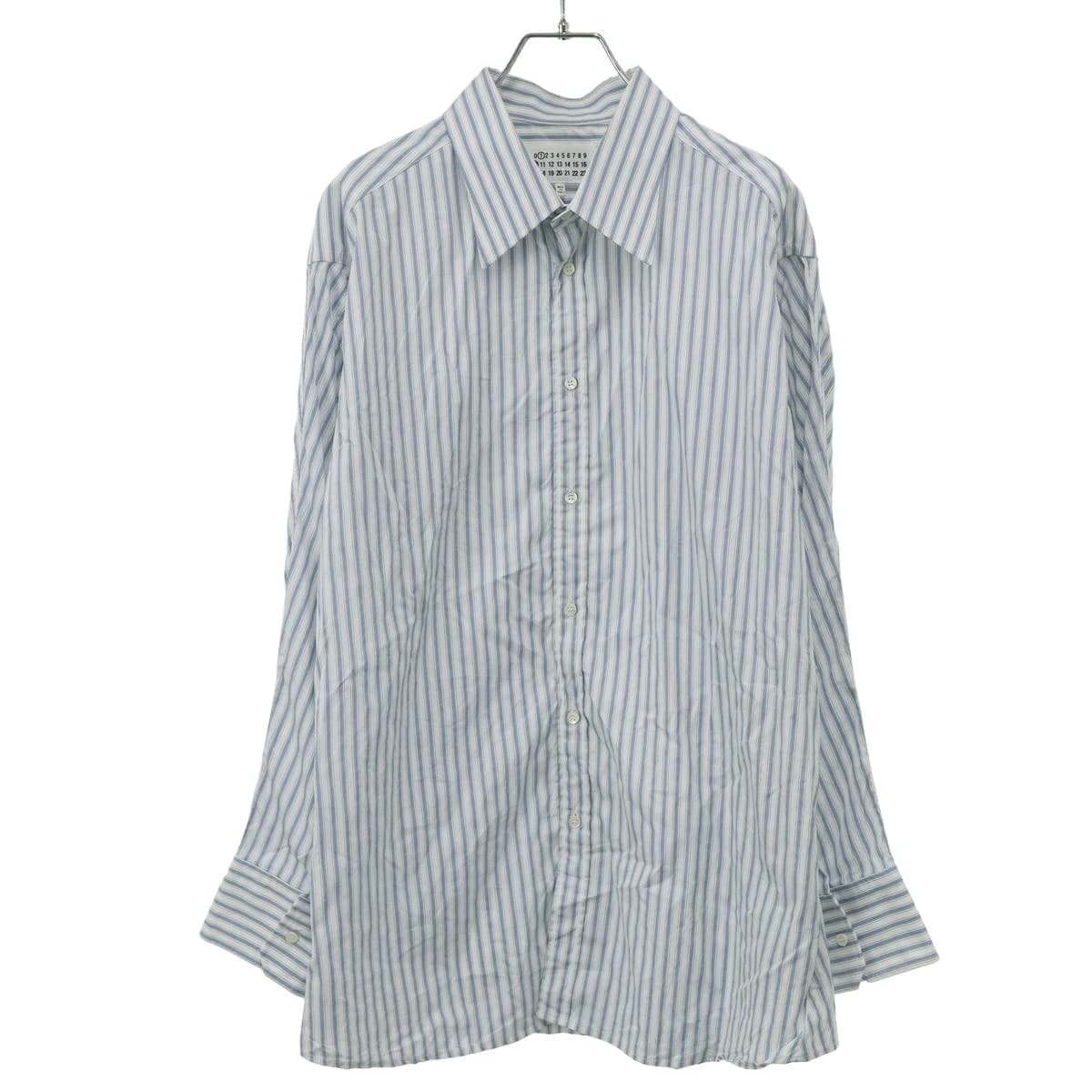 Maison Margiela メゾン マルジェラ 25SS コットンポプリン ストライプシャツ S50DT0049 M35311