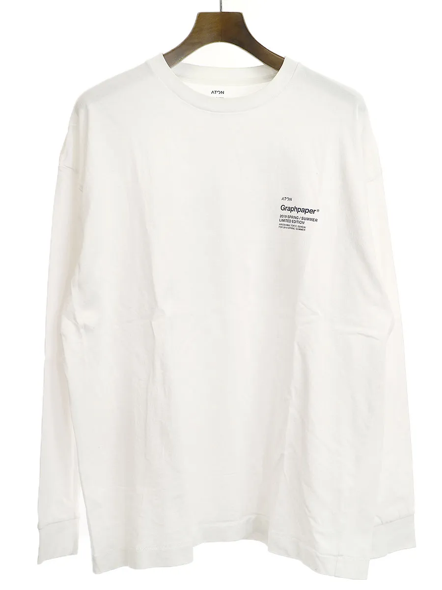 Graphpaper グラフペーパー ATON for Graphpaper 19SS バックプリントロングスリーブTシャツ