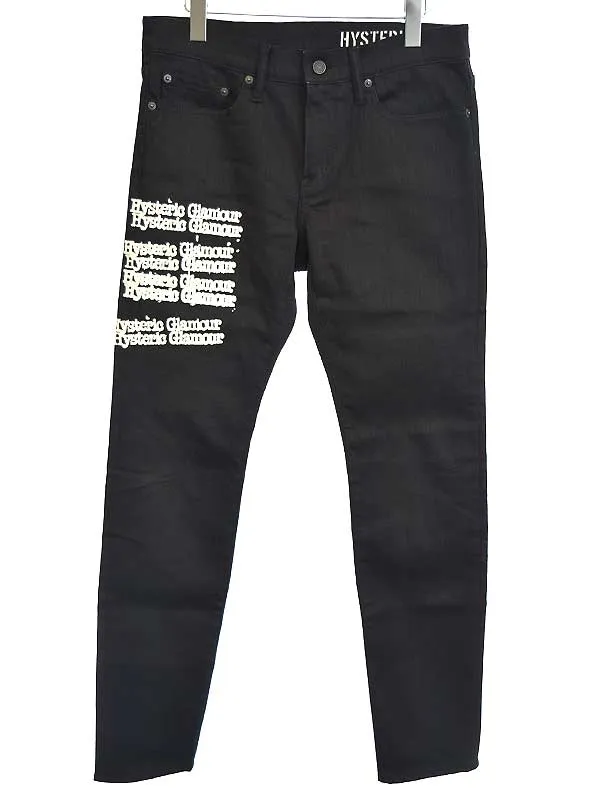 HYSTERIC GLAMOUR ヒステリックグラマー 21SS TYPE LOGO スリムデニムパンツ