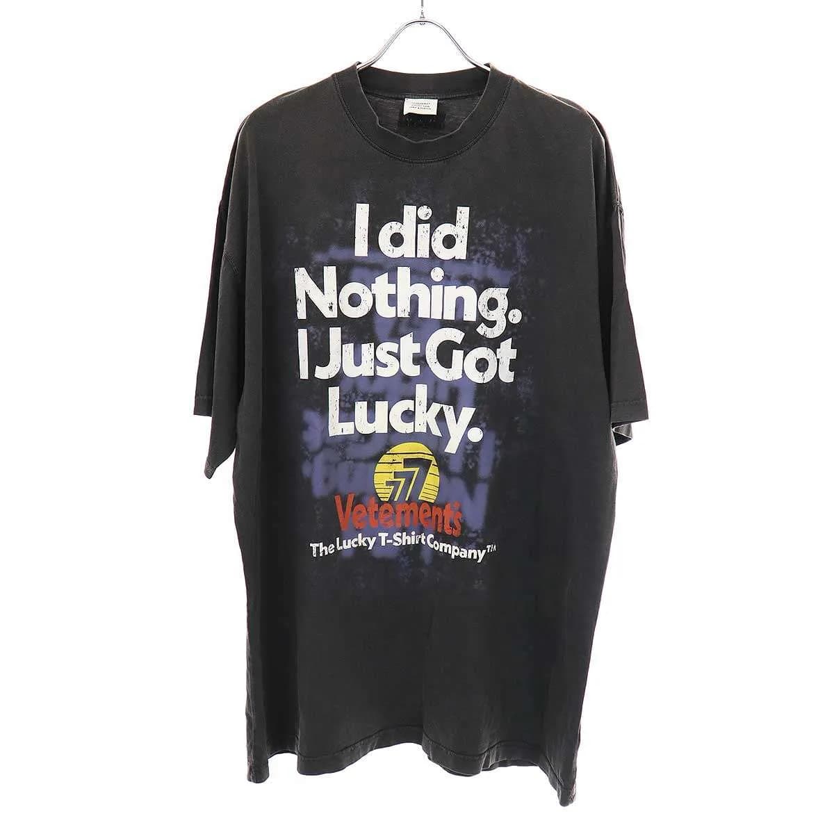 VETEMENTS ヴェトモン 22AW I GOT LUCKY T-SHIRT グラフィックプリントTシャツ