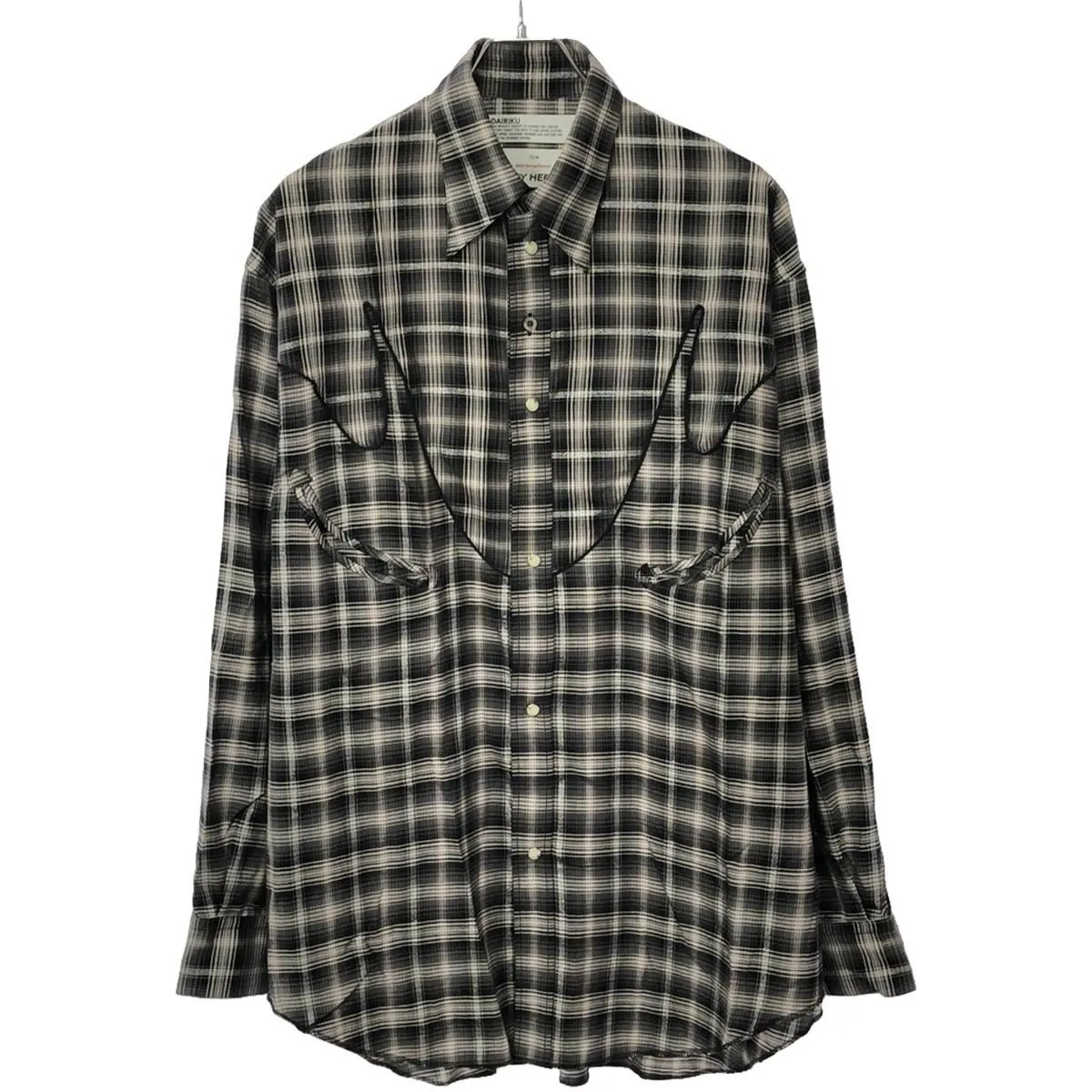 DAIRIKU ダイリク 24SS Check Western Over Shirt オーバーサイズチェックウエスタンシャツ