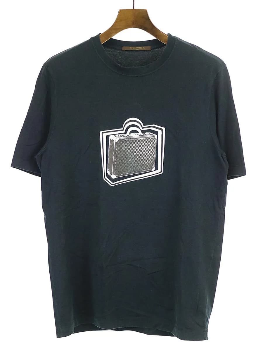 LOUIS VUITTON LOUIS VUITTONトランクプリントTシャツ