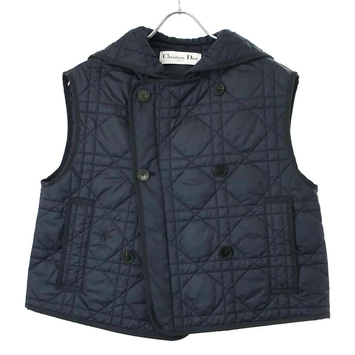 Christian Dior クリスチャンディオール 23SS マクロカナージュキルティングテクニカルタフタベスト 317G19A2827