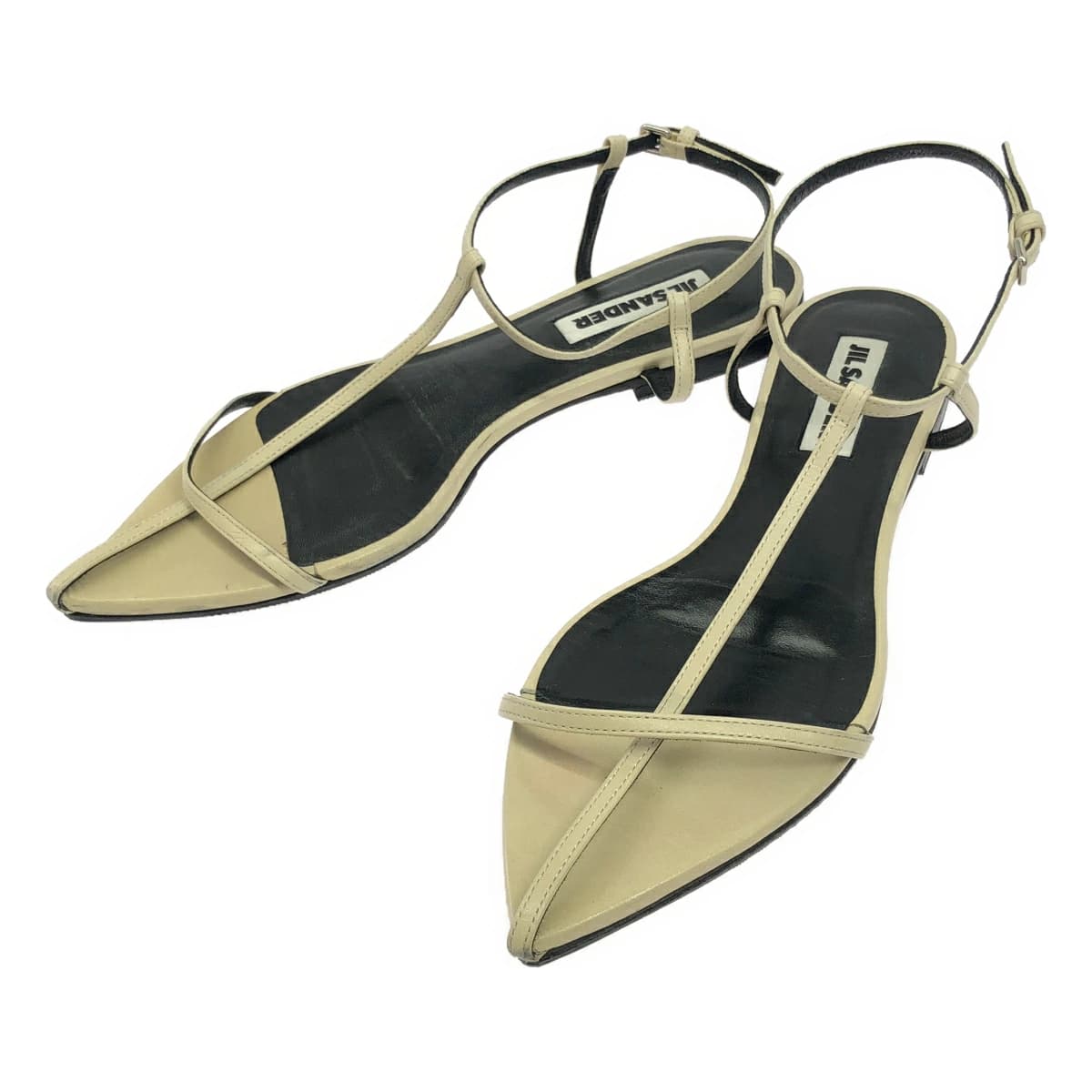 JIL SANDER ジルサンダー ポインテッドトゥ フラットストラップサンダル