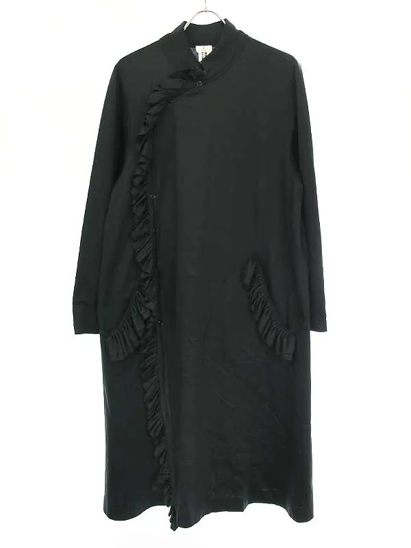 noir kei ninomiya ノワール ケイ ニノミヤ 21SS 綿ポンチフリルロングワンピース