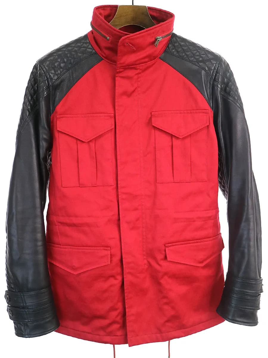 1piu1uguale3 ウノピゥウノウグァーレトレ 13AW US dead cotton spanish lamb 4D 113 M-65 QUILT JACKET