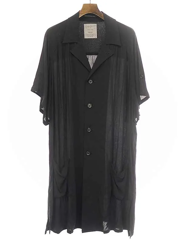 Yohji Yamamoto ヨウジヤマモト プール オム 19SS ショートスリーブレーヨンシャツ