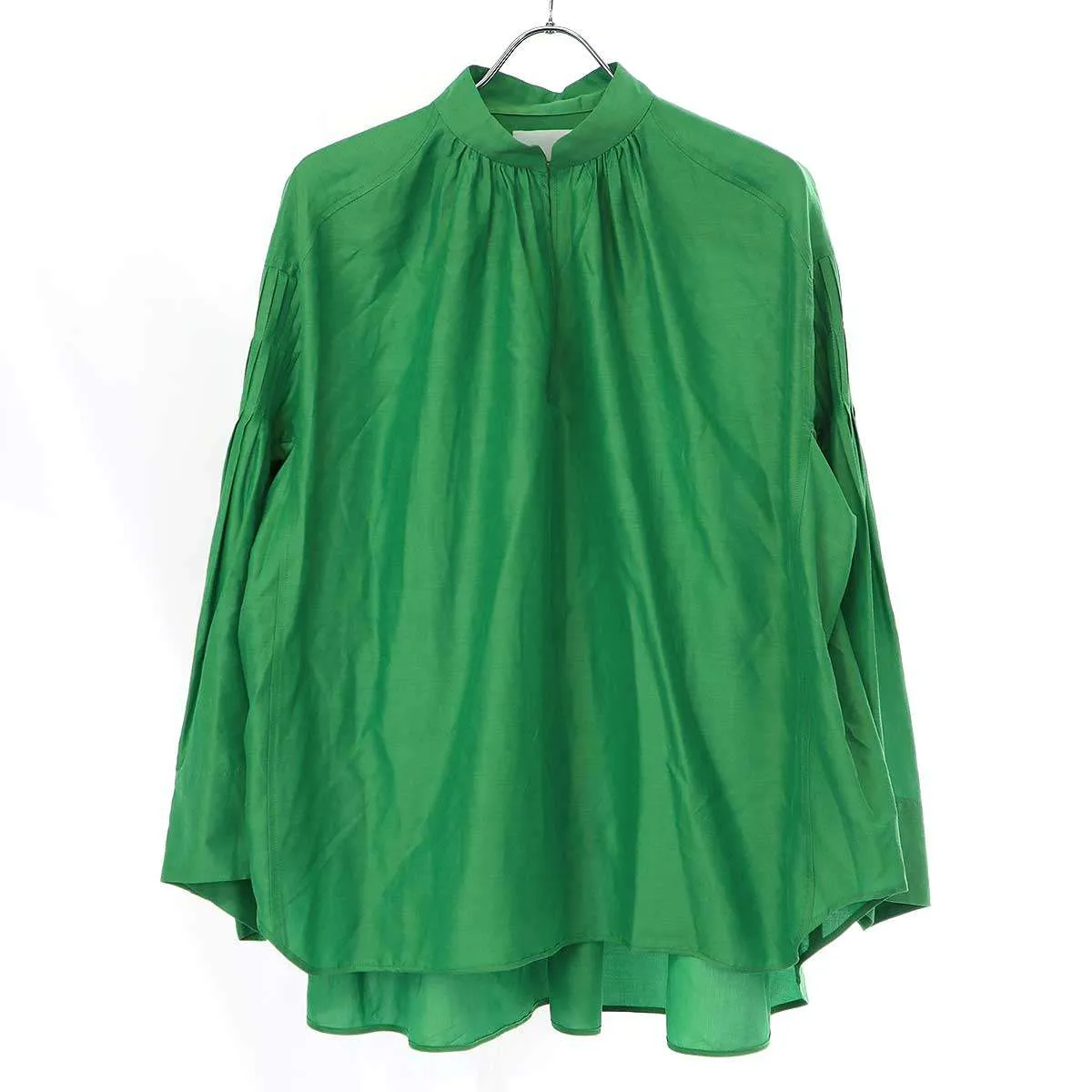 Mame Kurogouchi マメ クロゴウチ 22SS Silk Cotton Tucked Blouse ブラウス