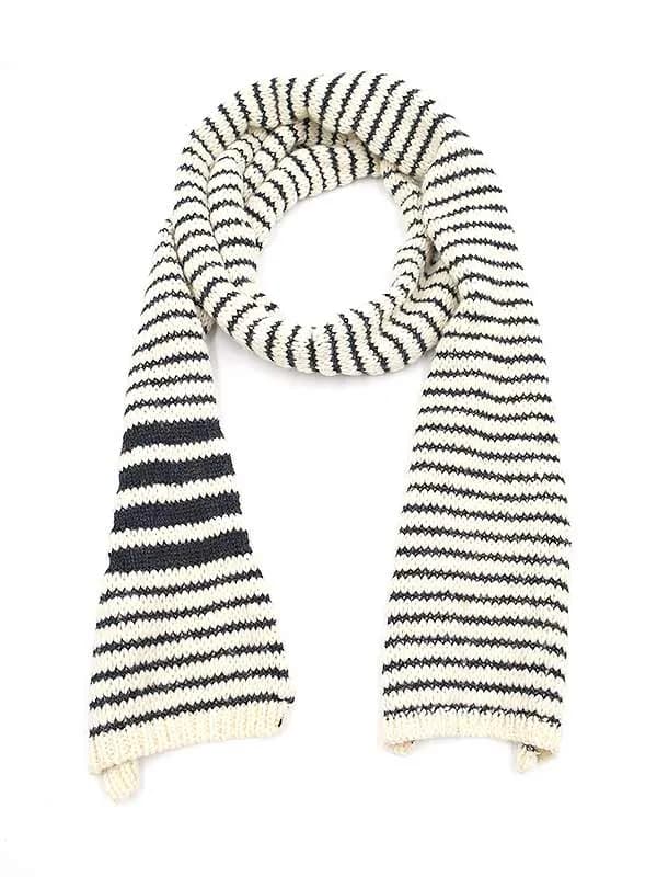 THOM BROWNE トムブラウン 13AW ウールボーダーマフラー