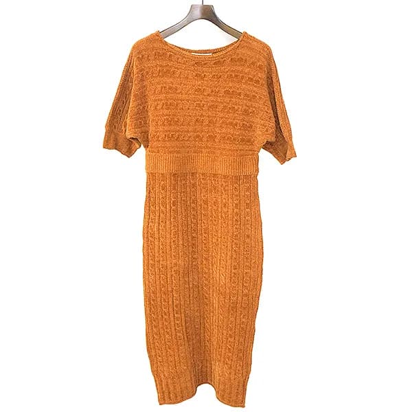SAYAKA DAVIS サヤカ デイヴィス ケーブルニットワンピース CABLE KNIT DRESS