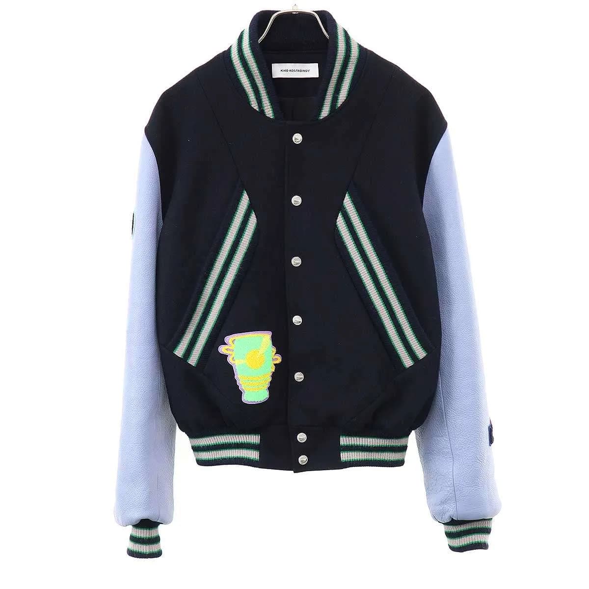 KIKO KOSTADINOV キコ コスタディノフ futur varsity jacket レザーアームヴァースティジャケット