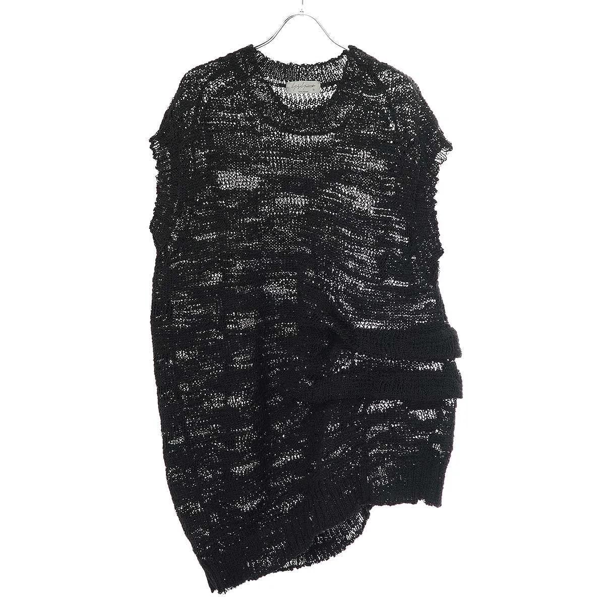 Yohji Yamamoto ヨウジヤマモト プールオム 22SS アシンメトリーニットベスト HG-K06-980