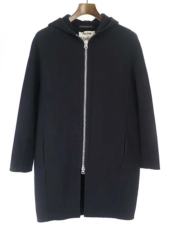Acne Studios アクネストゥディオズ Emile Double メルトンウールフーデッドコート