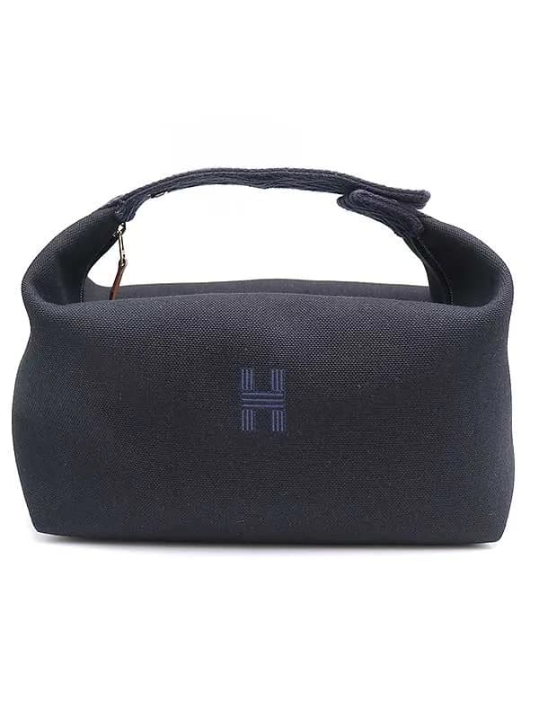 HERMES エルメス ブリッドアブラック GM キャンバスポーチ