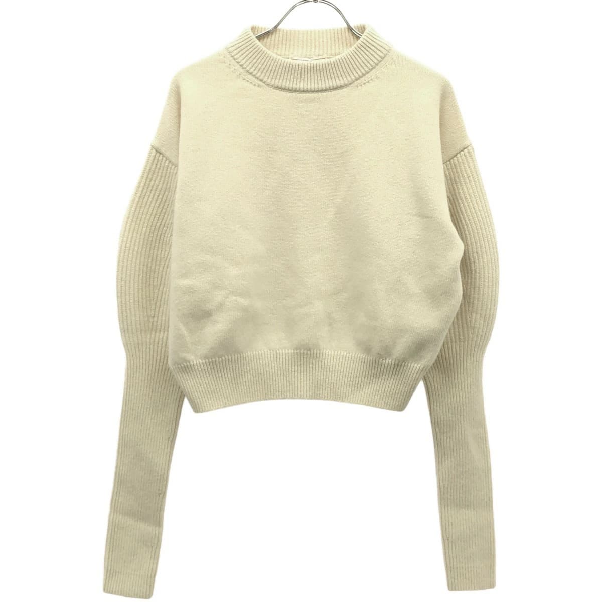 ALEXANDER McQUEEN アレキサンダーマックイーン 23AW カシミヤウールクロップドニットセーター 768797 Q1A7G