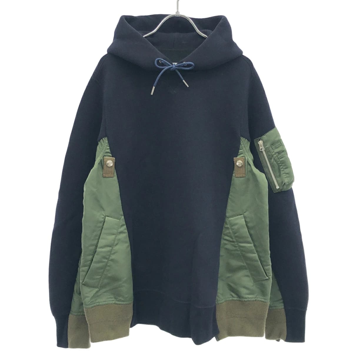 sacai サカイ Sponge Sweat×MA-1 Hoodie スポンジパーカー SCM-033